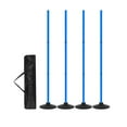 thumbnail image 2 of DYNWAVECA 4Pcs Agility Training Poles Soccer Training Sticks Multifunction Portable Agility Practice Equipment for Rugby Outdoor Sports blue, 2 of 10