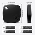 thumbnail image 3 of Air Tracker Tag 2PC, Bluetooth Tracking Device, Compatible with Apple Find My,Smart Tag for Vehicle/Luggage/Wallet, IP67 Waterproof,Standby for One Year No Monthly Fees Black, 3 of 8