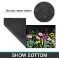 thumbnail image 5 of Botanical Flower Kitchen Decor Rugs Set of 2, Non Slip Washable Home Decor Farmhouse Kitchen Rugs and Mats for Floor Comfort Standing Mats for Kitchen, Sink, Laundry 17"x47"+17"x30", 5 of 6