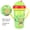 Green, variant on Xirurus Cute Cartoon Baby Infant Sippy Cup with Handle and Straw, Toddler Training Drinking Bottle, Spill Resistant Wide Mouth Design, 10.14 fl oz / 300 ml, Blue, 1 Pack
