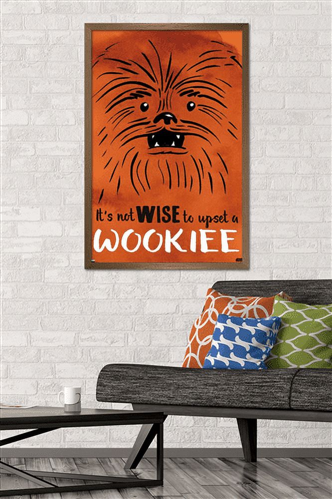 Star Wars: Saga - Upset A Wookiee Wall Poster, 22.375" x 34", Framed