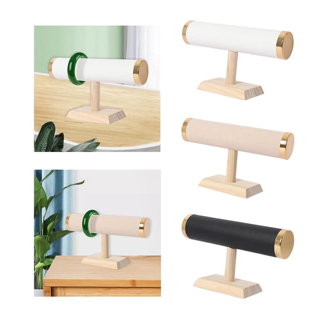 Organizador de Soporte de Exhibición de Pulseras de Joyería para Organización de Colgantes de Collares Negro + Organizador de Soporte de Exhibición de Estilo E Hugo expositor de joyas