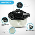thumbnail image 7 of HVAC Fan Motor Assembly for Honda Civic 2001 to 2005, CR-V 2002 to 2006, Element 2003 to 2011 Etc,Acura EL 2001-2005, Replaces 79310S5DA01 and 79310S7AG12, 7 of 7