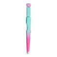 thumbnail image 3 of Pinzas para cejas Cepillo para cejas Pinzas para recortar cejas con punta plana Resistente al óxido verde rosa, 3 of 8