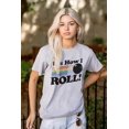 thumbnail image 3 of How I Roll Funny Bowling Ball Pun Plus Size Crewneck Graphic Tee Shirt Brisco Brands 2X, 3 of 5