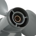 thumbnail image 2 of Aluminum Alloy Propeller,3 Blades Aluminum Alloy Z AH Boat Propeller Power Packed Performance, 2 of 8