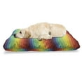 thumbnail image 1 of Fiesta Pet Bed, Colorful Scale Pattern Snake and Dragon Skin Abstract Composition Rainbow Inspired, Resistant Pad for Dogs and Cats Cushion with Removable Cover, 24" x 39", Multicolor, by Ambesonne, 1 of 4