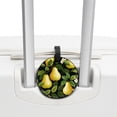 thumbnail image 3 of pear Set of 2pcs PU Leather Round Suitcase Tags with Privacy Cover and Name ID Tag - Ideal for Travel Luggage, Handbags, Backpacks, School Bags, 3 of 6