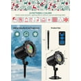 thumbnail image 2 of Eespoir Tens Patterns Two Colors Christmas, Projector Lights Outdoor, Holiday Laser Projector, For Garden Wall Decor, Remote Control Snowman(A), 2 of 9