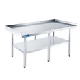 thumbnail image 2 of AmGood 84" Long x 24" Deep Commercial Work Table with Backsplash and Sidesplashes | Stainless Steel Prep Table for Kitchen, Restaurant, Garage, Laundry | NSF, 2 of 2