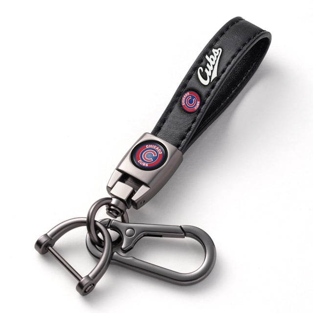 Kaleduo Llavero De Coche Para Fanáticos Del Béisbol, Llavero De Cuero Para Coche, Compatible Con Los Fanáticos Del Béisbol De Los Chicago Cubs, Regalos Delicados Para Hombres Y Mujeres, Chicago Cubs