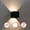 Single Black, variant on "Modern Wall Sconce LED Waterproof Wall Lamp Aluminum with Adjustable Beam 10-Watt 4000K Cool White Indoor Outdoor for Bathroom Energy Efficient