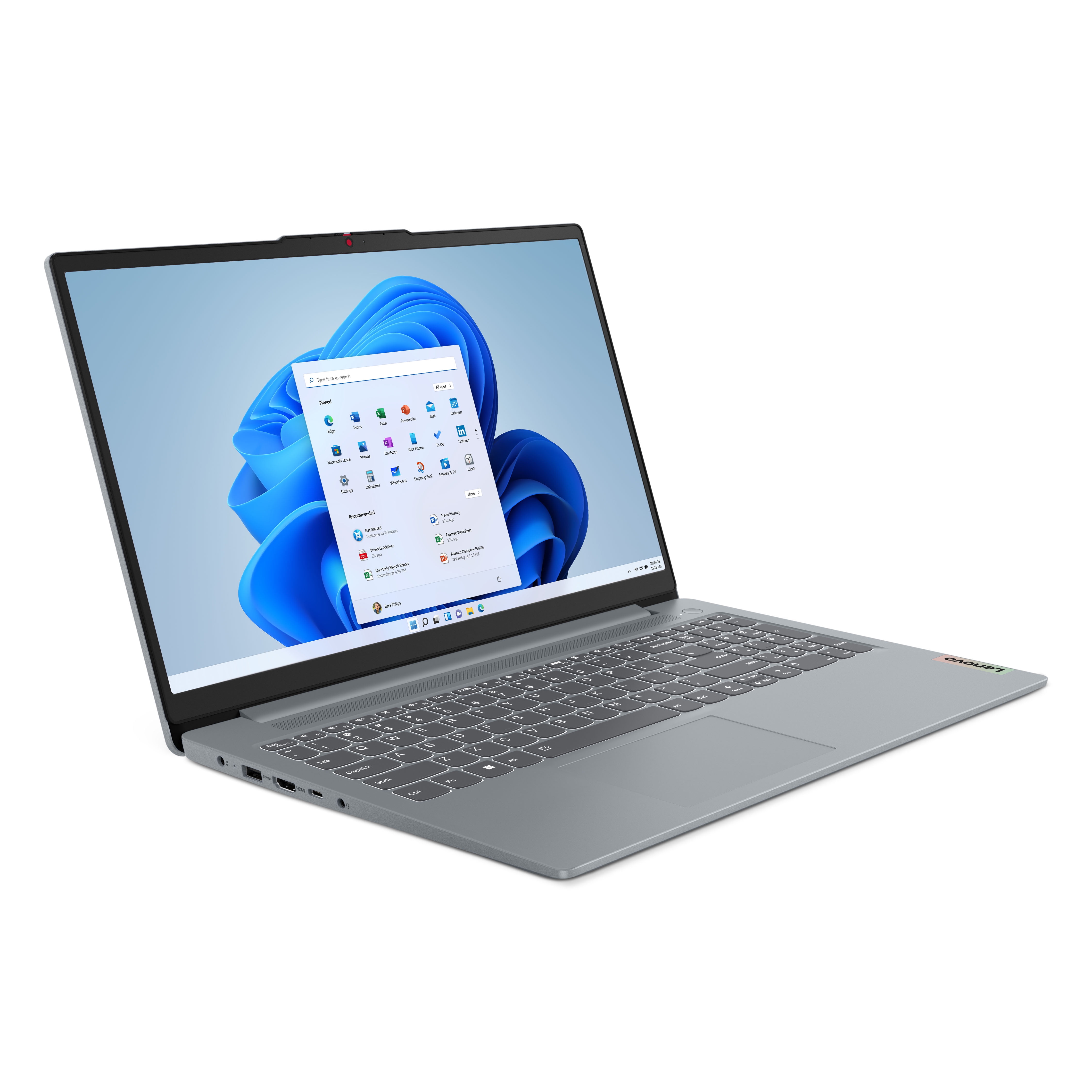 Lenovo IdeaPad Slim 3 15.6 inch Windows Laptop AMD Ryzen 5-7520U 8GB RAM 256GB SSD Arctic Grey
