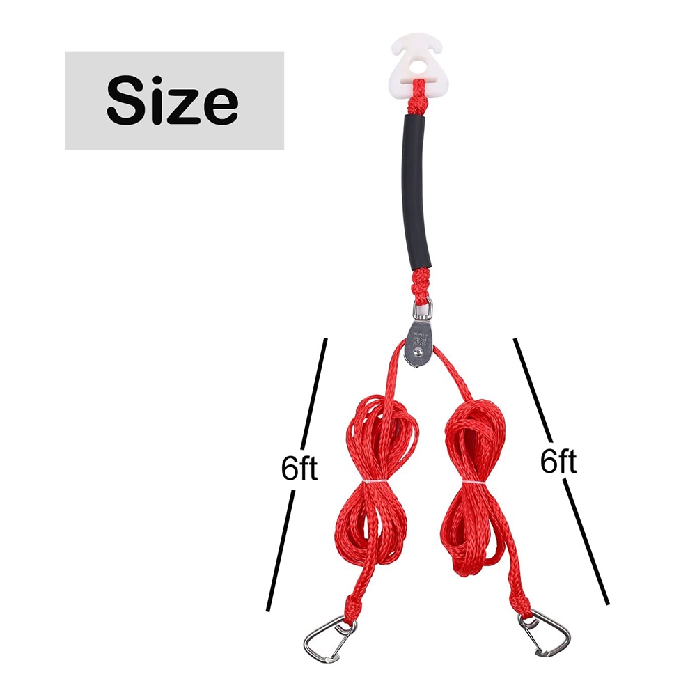 Wakeboard Rope Water Ski Rope 75 Ft 4 Sections with Watersports Boat