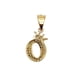 thumbnail image 5 of Cadena y dije de brillos con corona de oro laminado letra O, 5 of 7