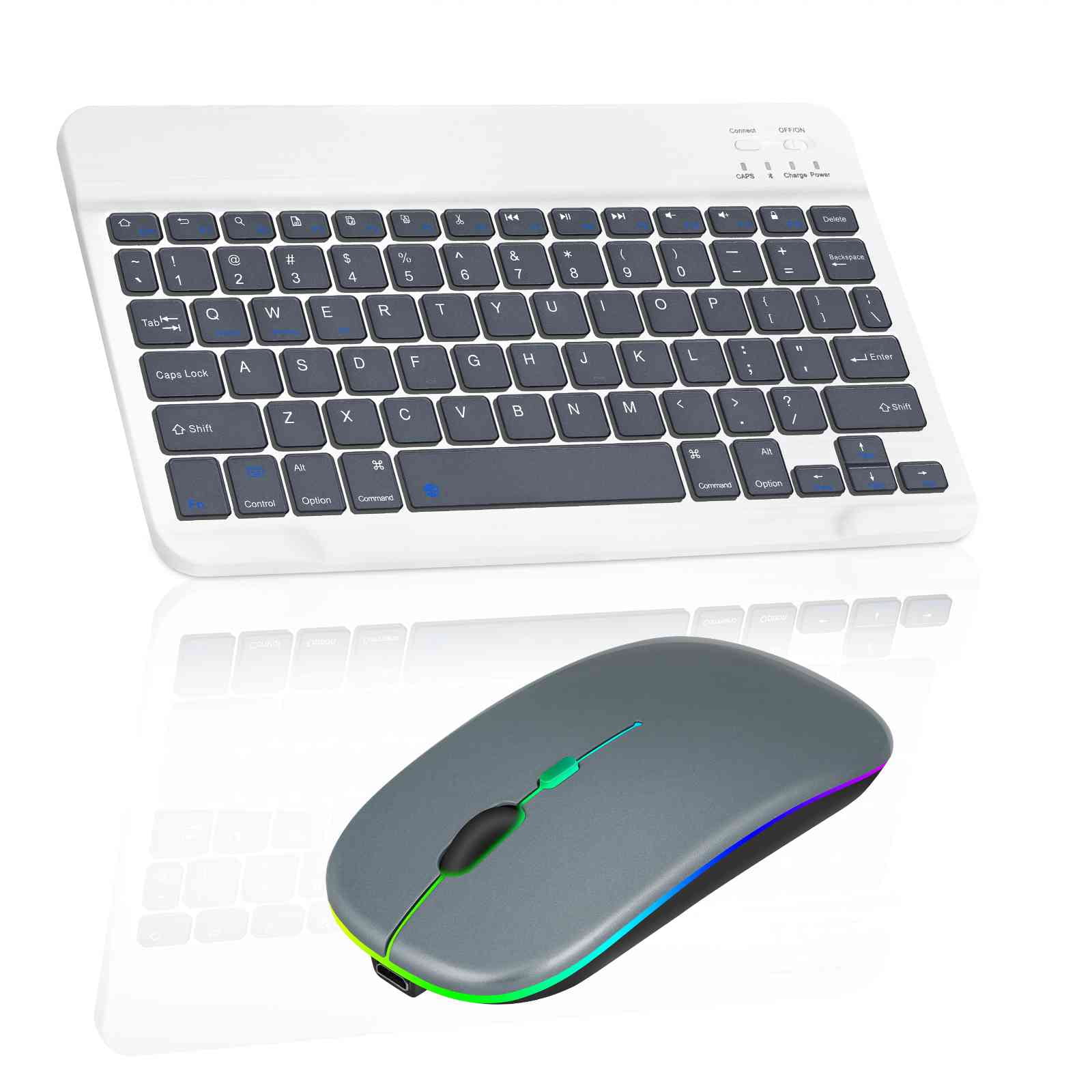 Ultra Slim Rechargeable Bluetooth Keyboard and Mouse Combo for Motorola one  5G UW ace and All Bluetooth Enabled Android PC in Togo at XOF 55670,  Rating: 4