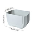 thumbnail image 3 of TanSiDing Foldable Hanging Trash Can for Kitchen Cabinet Door, Wall Mounted Collapsible Garbage Bin, Under Sink Waste Basket for Home Office Bathroom Car Storage, Plastic Silicone Sorting Container, 3 of 6