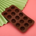 thumbnail image 4 of Heaveant Cake Mold, 2Pcs 15-Grid Beautiful Flower Shape Silicone Cake Mold Chocolate Mold DIY Baking Tool Accessory, 4 of 8