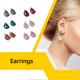 thumbnail image 2 of 5 pares de pendientes coloridos, pendientes geométricos de resina, joyería estética, recuerdo de fiesta, accesorios para mujeres, pendientes Ropa, zapatos y accesorios Miscelánea Blanco Guardurnaity AP009913-04B, 2 of 6