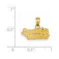 thumbnail image 4 of 14k Yellow Gold SPECIAL TEACHER with Flower Charm Pendant, 4 of 4