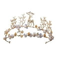 thumbnail image 3 of Corona de tiara Tiaras Corona de princesa para novia Corona de princesa de cuento de hadas para mujer Estilo G, 3 of 9