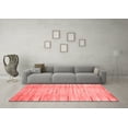 thumbnail image 3 of Ahgly Company Indoor Square Abstract Red Contemporary Area Rugs, 5' Square, 3 of 4
