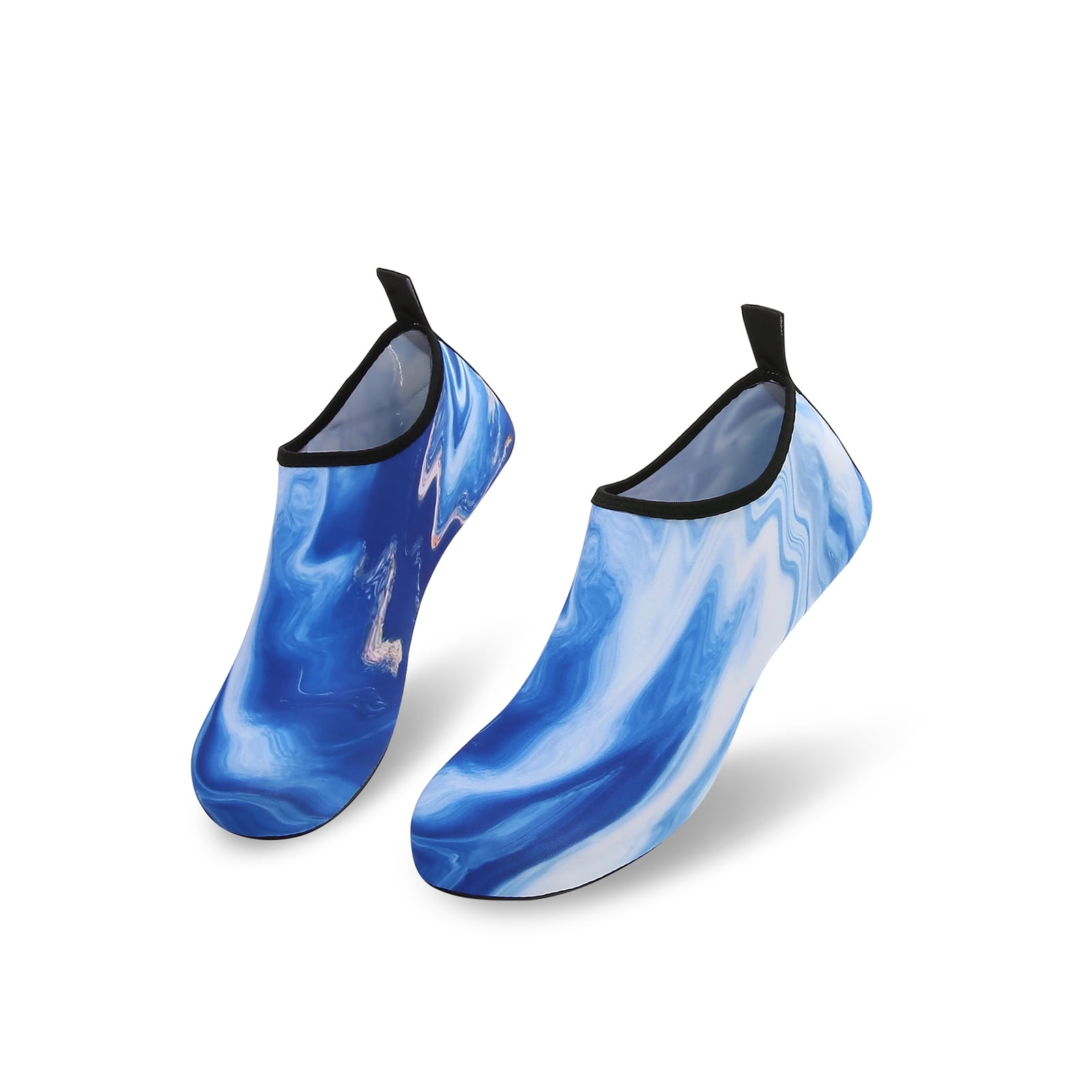 Men and Women a Slip On Barefoot Quick-Dry Beach Aqua Yoga Water Shoes (Ocean/Blue, 4-5 Women)