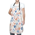 thumbnail image 2 of Rateoe Scandinavian Alphabet Aprons with Pocket,Men Womens Aprons Waterproof Adjustable Cooking Aprons for Kitchen Gardening and Salon, 2 of 7