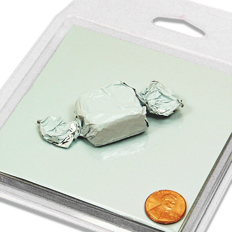 White Foil Candy Wrappers 4" X 4" by Paper Mart