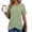22# Green, variant on Womens Tops Short Sleeve Shirts Crew Neck Tunic Casual Button Down Sweaters Summer Trendy 2026 Basic Tops Gray S