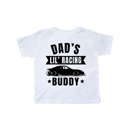 

Inktastic Dads Lil Racing Buddy Gift Toddler Boy or Toddler Girl T-Shirt