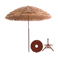 thumbnail image 2 of Almencla Parasol de Plage à Angle d'Inclinaison Réglable, Parasol en Paille pour Camping, Jardin, Patio, Base Quadrupède, 2 of 8