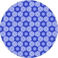 thumbnail image 1 of Ahgly Company Indoor Round Patterned Day Sky Blue Area Rugs, 8' Round, 1 of 6