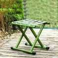 thumbnail image 4 of EGNMCR Folding Stool Portable Small Stool Exquisite Workmanship Military Training Folding Chair Thickened Backrest Chair Train Outdoor Fishing Chair folding stools, 4 of 7