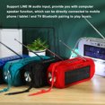 thumbnail image 4 of Cateissary 2021 El último altavoz bluetooth inalámbrico con carga solar, subwoofer estéreo, centro de música portátil para exteriores con linterna FM Cables de audio/vídeo Rojo, 4 of 8
