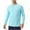Light Blue, variant on Oalirro Mens UPF 50 UV Sun Protection Shirts Outdoor Long Sleeve Top for Fishing Hiking Swimming Running