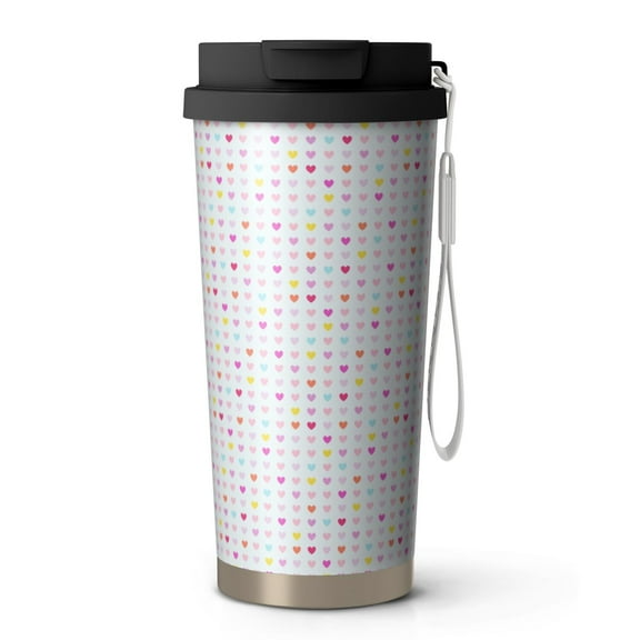 Modern 18oz Double Drinking Coffee Mug – Vacuum Insulated Stainless Steel Travel Cup with Leakproof Lid, 316 Steel Thermos Tumbler for Hot & Cold Beverages