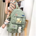 thumbnail image 4 of LHSHID Kawaii Backpack With cute plush pendant and Kawaii pins,Backpack Cute Kawaii Backpack for School, 4 of 6