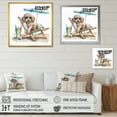 thumbnail image 4 of Designart Dog On Chair At The Beach IV Canvas Wall Art, 4 of 5