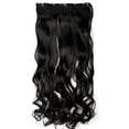 thumbnail image 3 of SAYFUT 24"-29" Curly Clip in Synthetic Hair Extensions, Style T5C-C, 3/4 Full Head One Piece 5 Clips, 3 of 5
