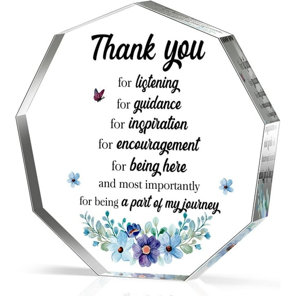 Thank You Gifts, Meaningful Decor Sign Gifts Inspirational Office Gift for Coworker Leaving Job Gifts Goodbye Farewell Appreciation Gift Acrylic Decorative Signs Plaques