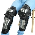 thumbnail image 4 of Kneecap 2 Pcs Stainless Steel Motorcycle Motocross ATV Adults Knee Pads Shin Guard Protective Armor Set, 4 of 8