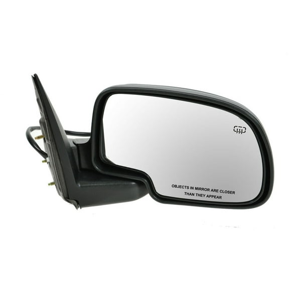 TRQ Side View Mirror Power Heated Black Textured Passenger RH for Chevy GMC MRA05413