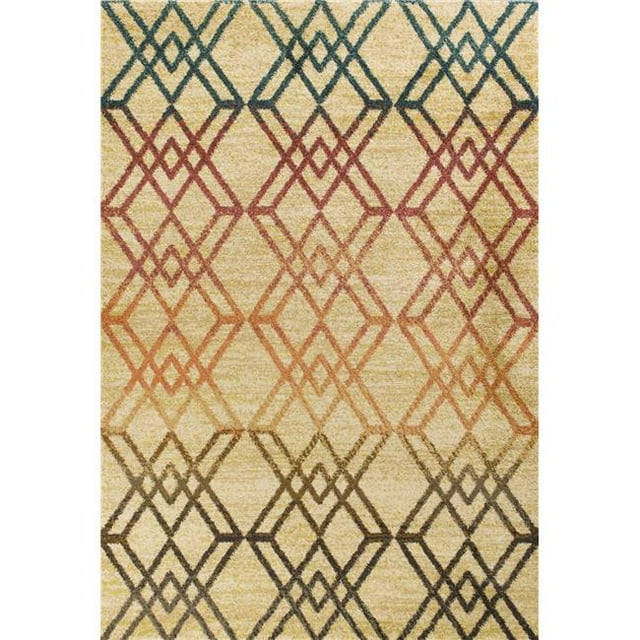 HomeRoots 353515 2 ft. 7 in. x 4 ft. 11 in. Polypropylene Brown Area Rug