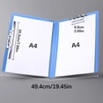 thumbnail image 4 of ZZyuan Staple Free Clip Binder Punchless Clamp Binder Staple Free Clip Binder Set Clamp Folder Punchless Paper with Double Metal Clip Documents File, 4 of 5