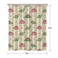thumbnail image 5 of Green and Pink Dinosaur Pattern Shower Curtain 72"x84" ,Bathroom Decorative Shower Curtains Set with 12 Hooks,Modern Waterproof Washable Shower Curtain, 5 of 6