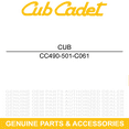 thumbnail image 5 of CUB CADET 490-501-C061 Belt Dr 05027 GT XT1 XT2 50 SLX54 SLX50 GX54 GX50 ST54, 5 of 8