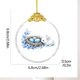 thumbnail image 1 of Uuiauoio Glass Easter Ornament 2D Flat Pendant with Bunny Egg Designs for Tree Gift Basket Filler Holiday Party Decorations Keepsake, 1 of 5