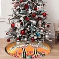 thumbnail image 5 of Lsque Halloween Flamingos Print Christmas Tree Skirt, Tree Skirt with Ties or Velcro, Perfect for Holiday Decorations, Halloween, and New Year-36", 5 of 7
