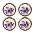thumbnail image 1 of MasteelfCA 4pcs Ceramic Door Knobs Flower Printing Pull Handle Country Style Drawer Knobs DIY Cabinet Handle, 1 of 7